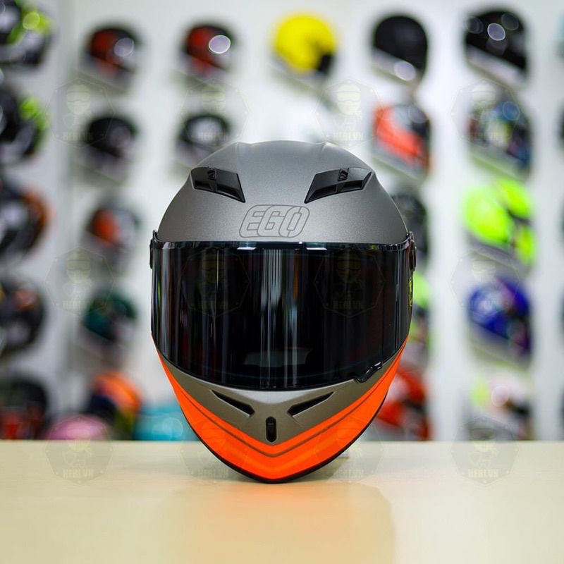 Mũ nón bảo hiểm Fullface EGO E-7 E7 chính hãng cao cấp moto phượt đen mờ nhám bóng tem giá rẻ mẫu mới nhất