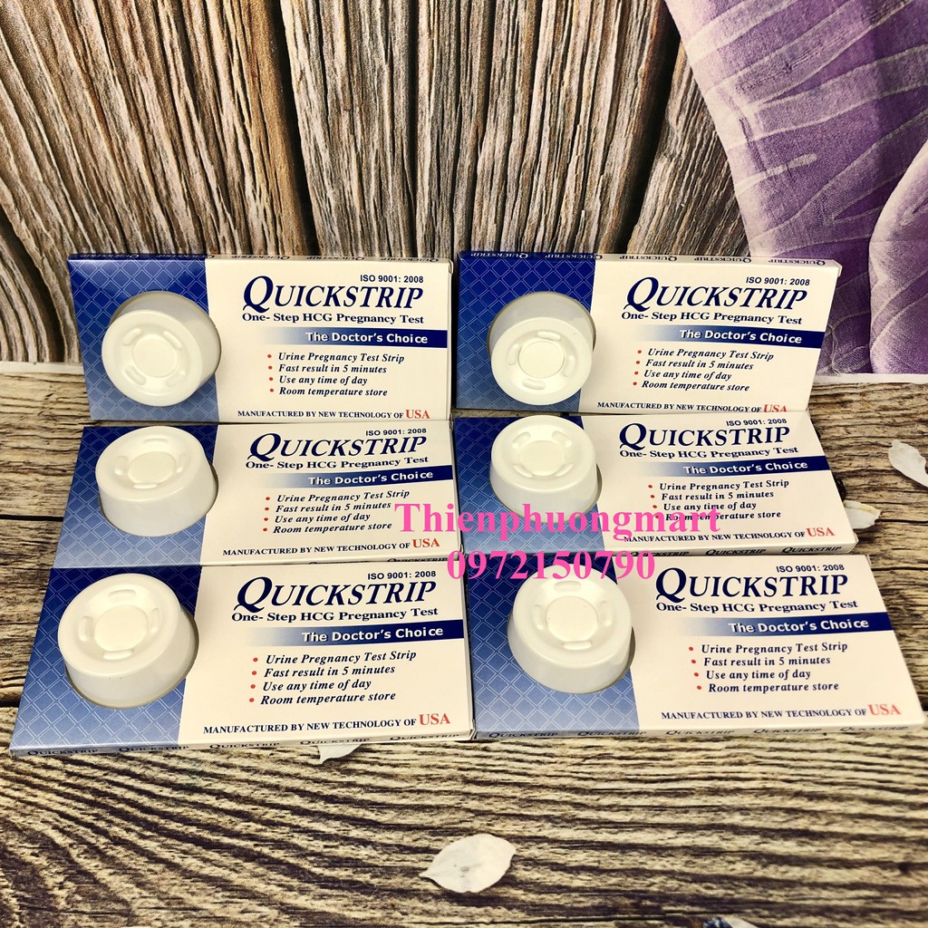 6 Que Thử Thai Quickstrip Phát Hiện Thai Sớm - &quot; NHANH CHÓNG - ĐƠN GIẢN - CHÍNH XÁC - GIÁ RẺ &quot;