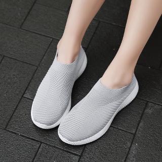 Giày thể thao nữ cổ cao co giãn thời trang Hàn Quốc 2018