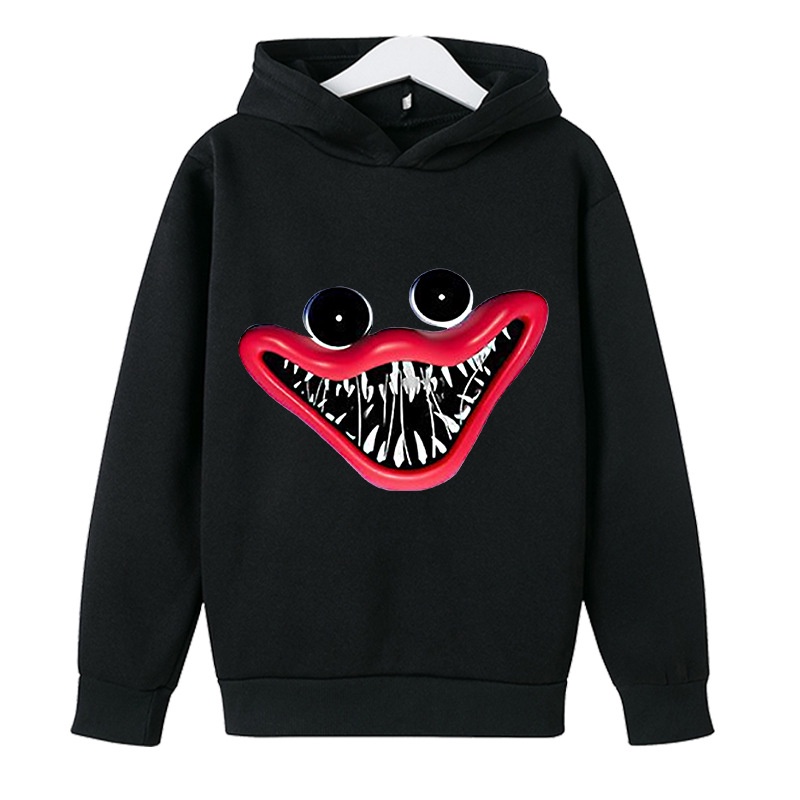 Áo Hoodie Thể Thao In Họa Tiết Hoạt Hình Poppy Playtime Huggy Wuggy Thời Trang Giản Dị Dành Cho Trẻ Em