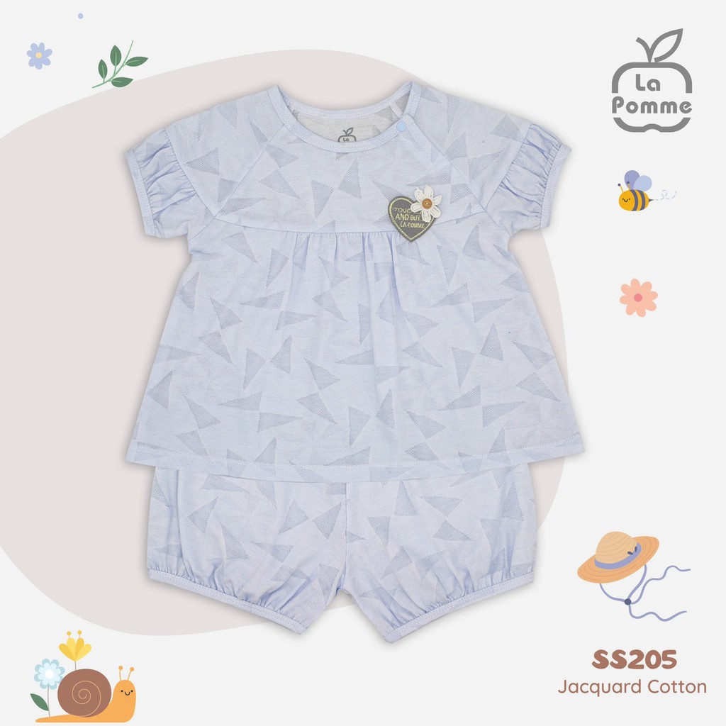 Bộ cộc tay Lapomme bé gái Babydoll (2 màu)