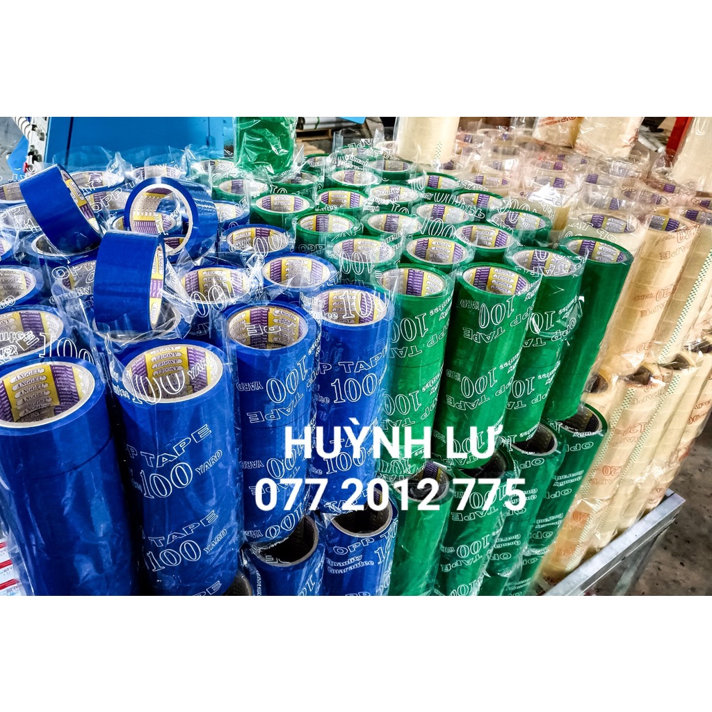 ComBo Dương: 6 cuộn Băng Keo Hàng Dễ Vỡ và 6 cuộn Màu Trơn