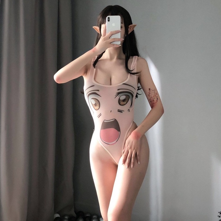 [SẴN] Bộ Đồ Lót Liền Thân Body Gợi Cảm Hoạt Tiết Hoạt hình [CWEAR.SEXY_Nội Y Cao Cấp]