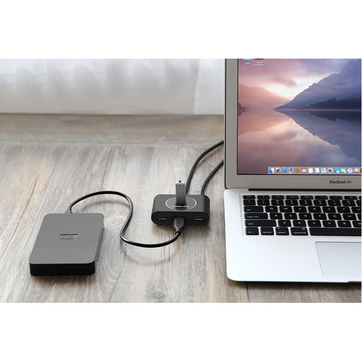 Bộ chia 4 cổng USB 3.0 chính hãng Ugreen 20282