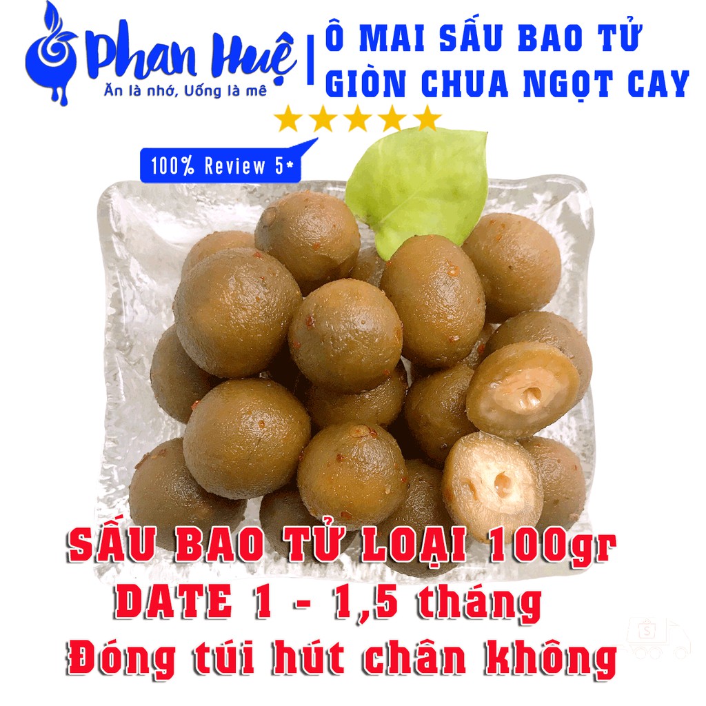 Ô mai xí muội sấu bao tử giòn chua ngọt cay Phan Huệ đặc biệt, sấu non miền Bắc chọn lọc, đặc sản Hà Nội | BigBuy360 - bigbuy360.vn