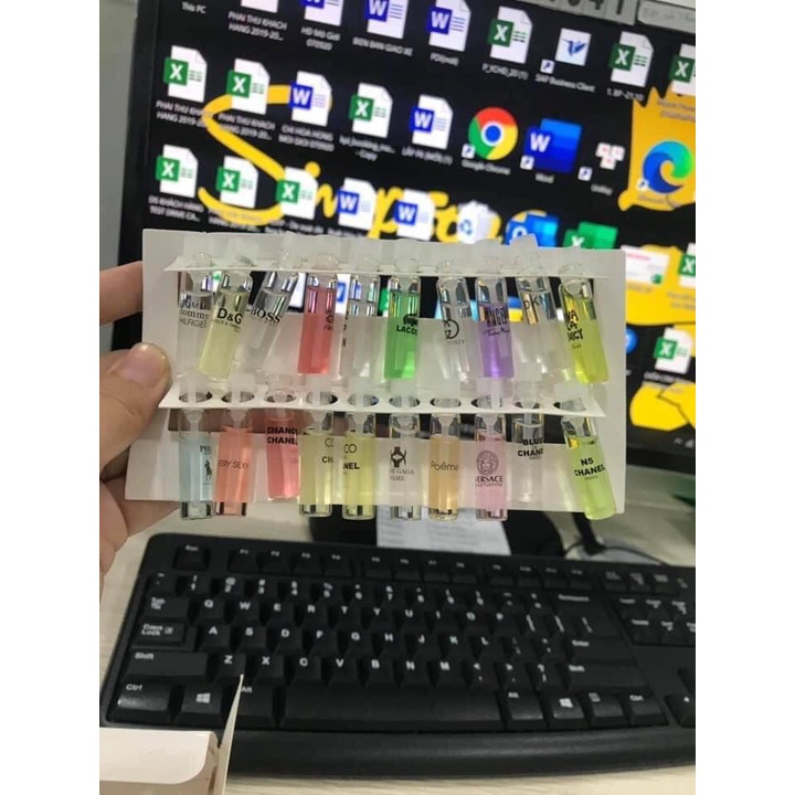 Nước hoa test mini dạng chấm đủ mùi sang chảnh