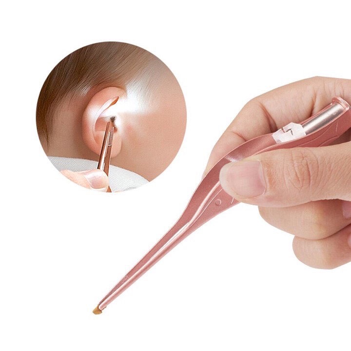 Ngoáy tai có đèn Bộ đèn soi lấy ráy tai cho bé