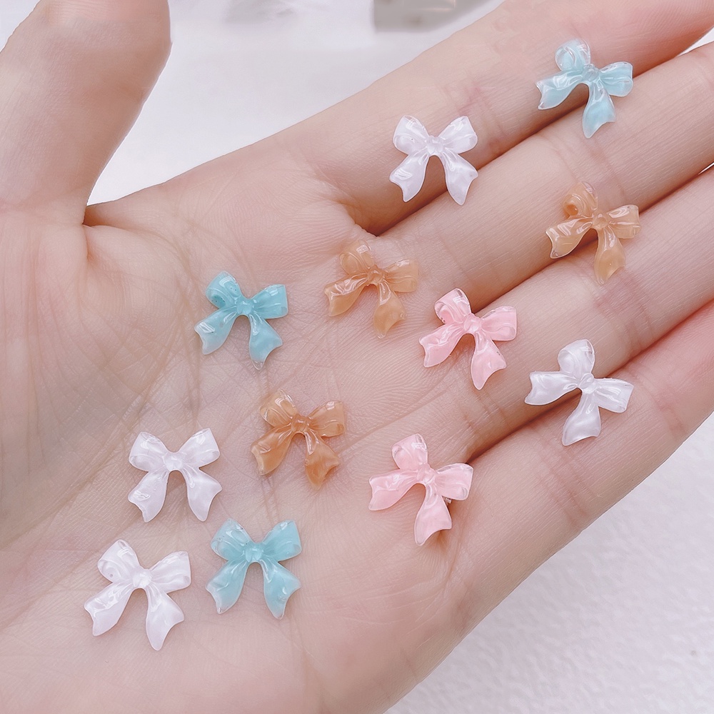 [Hàng mới về] Phụ kiện đính móng trang trí 3D nghệ thuật kiểu dáng trong suốt phong cách Nhật Bản