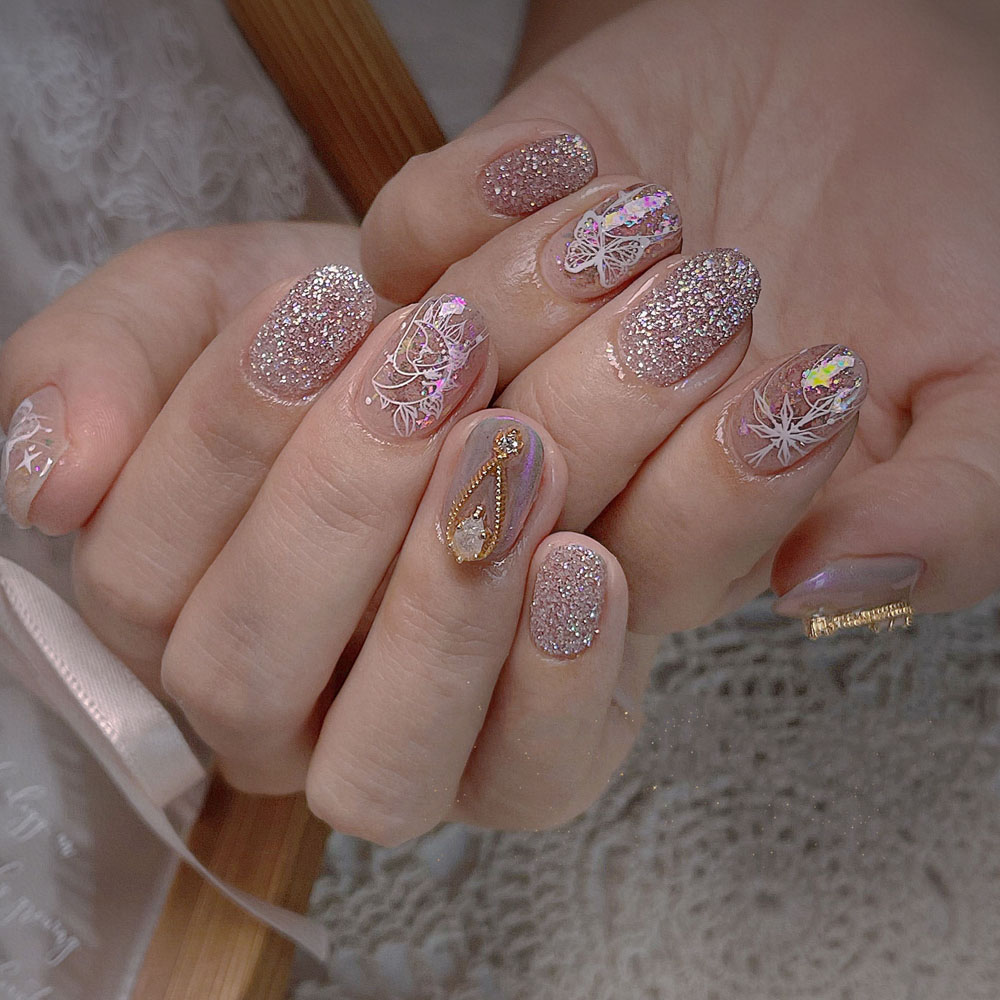 (Hàng Mới Về) Miếng Dán Trang Trí Móng Tay 3D Nghệ Thuật Diy