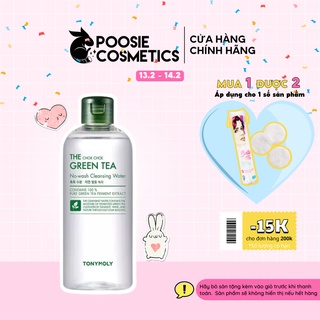 Tẩy trang Tonymoly The Chok Chok Green Tea No-wash Cleansing Water 300ml