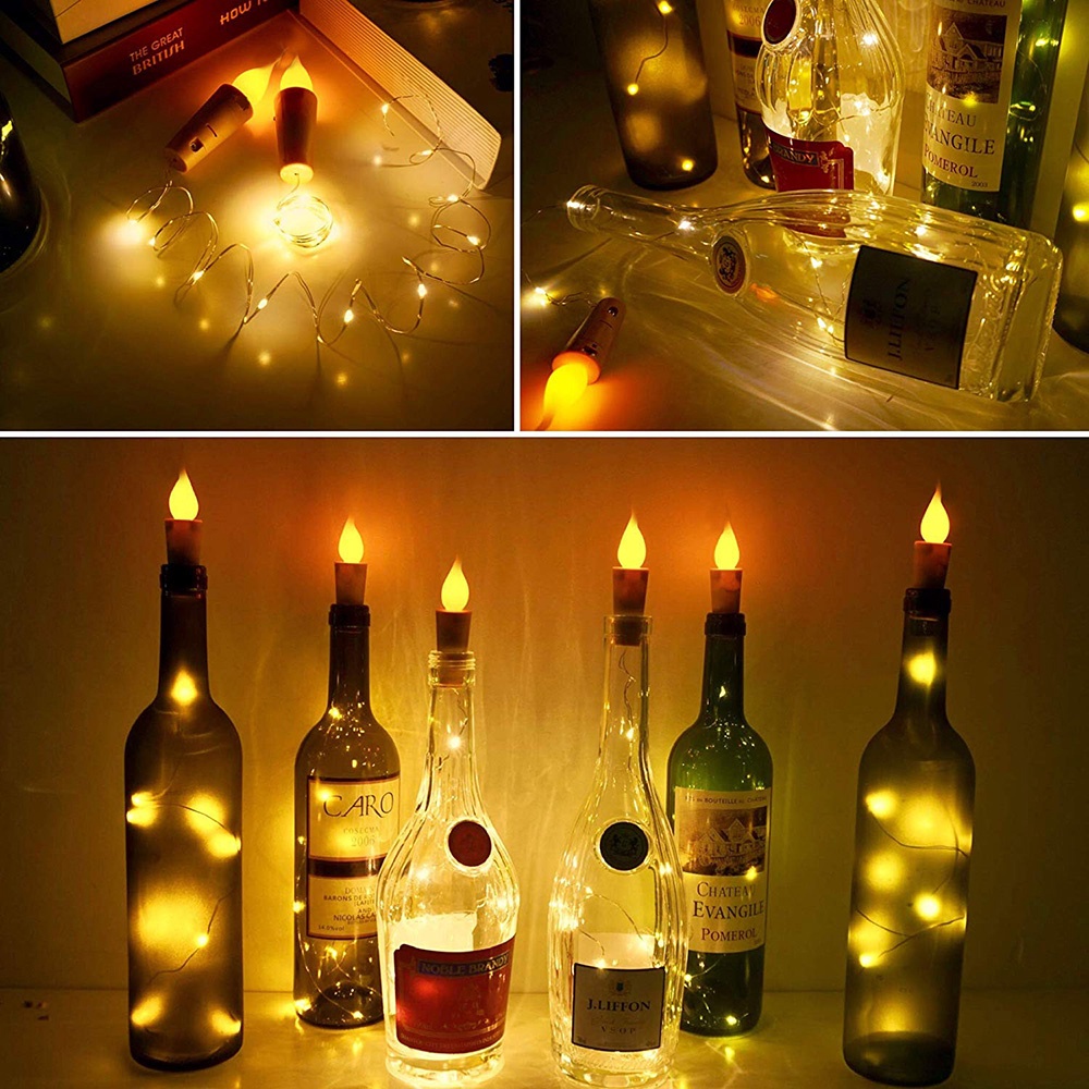 Dây Đèn Led 6 Feet Trang Trí Chai Rượu Cho Lễ Hội / Halloween / Giáng Sinh