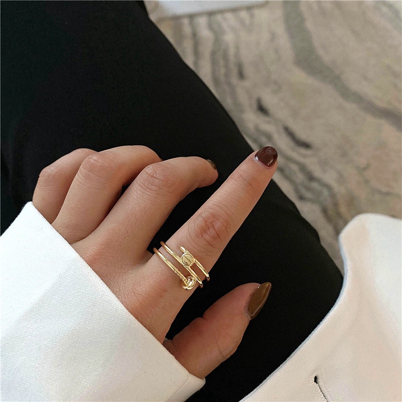 Nhẫn Thiết Kế Đơn Giản Sang Trọng Phong Cách Hàn Quốc Thời Trang Cho Nữ