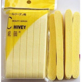 Bông nở rửa mặt bọt biển Chivey 12 miếng- Giúp lau sạch bụi bẩn, dầu nhờn, hóa mỹ phẩm trên da