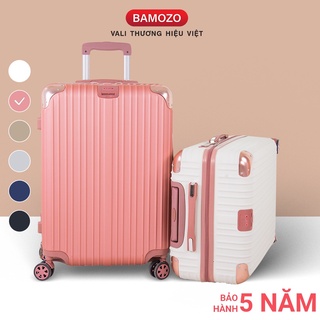 vali du lịch nữ BAMOZO 8809 ,vali kéo nhựa size 20 inch size 24 inch