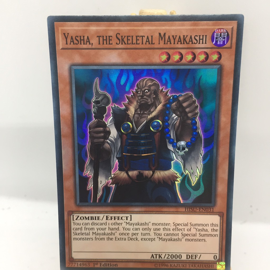 Thẻ Bài Yugioh | Yasha, the Skeletal Mayakashi - HISU-EN031 - Super Rare 1st Edition | By Tuấn