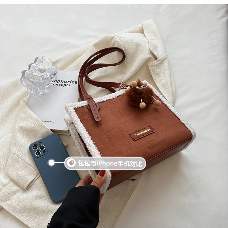 Túi Xách Da Lộn Dáng Vuông Nhỏ Thời Trang Cao Cấp Cho Nữ