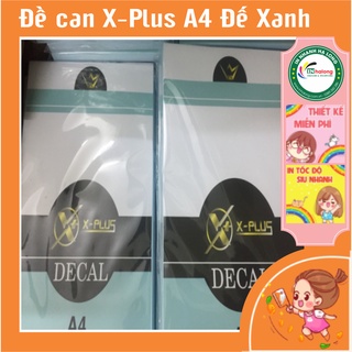 Xấp 100 tờ giấy decal A4 đế xanh X-Plus dùng để in đơn hàng