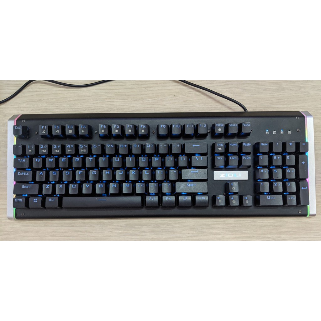 (CÓ SẴN) Bàn phím cơ Gaming có dây ZK1700 và tai nghe Gaming Zidli ZH16