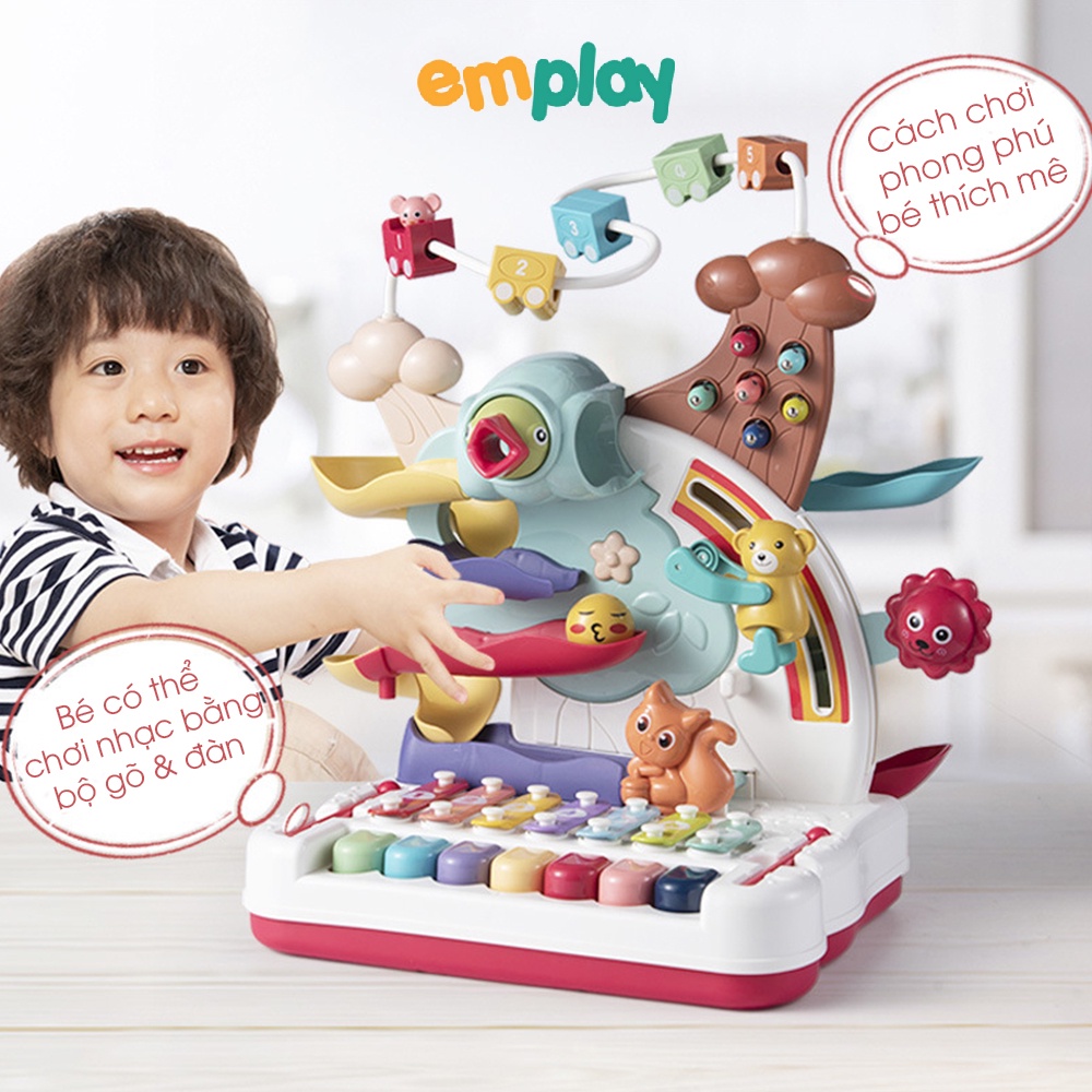 Đồ chơi cho bé giáo dục sớm 8 in 1 cao cấp Emplay giúp phát triển toàn diện, chất liệu nhựa ABS an toàn cho trẻ nhỏ