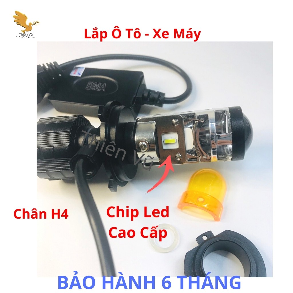 Đèn Pha Led Bi Cầu Ô Tô - Xe Máy Siêu Sáng - Giá 1 Bóng