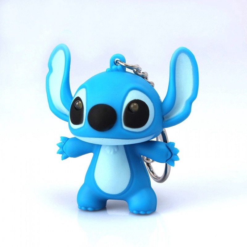 Móc Khóa Có Đèn Phát Sáng Phong Cách Hoạt Hình Stitch