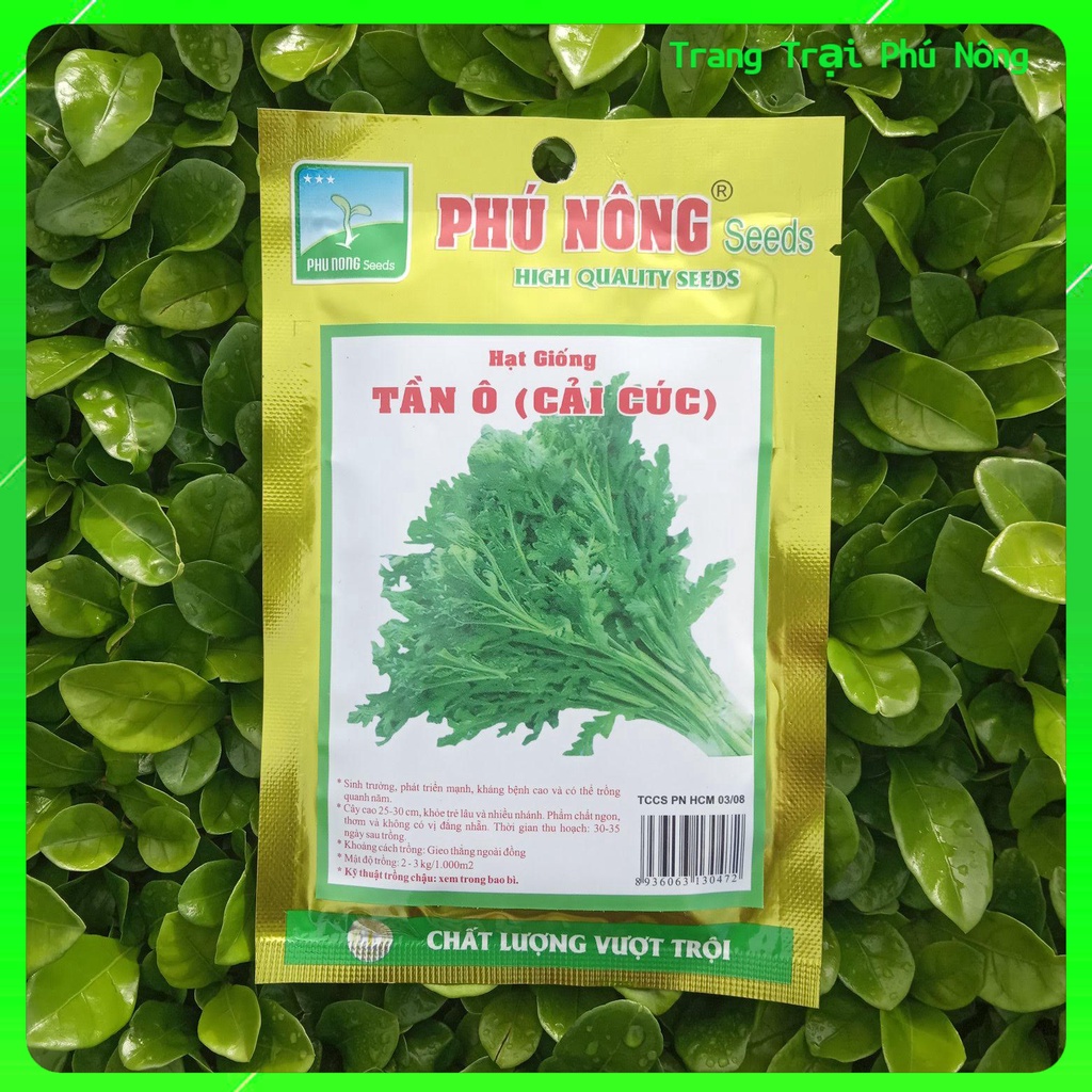 Hạt Giống Rau Tần Ô ( Cải Cúc ) Phú Nông - Gói 20g - Garland Chrysanthemum