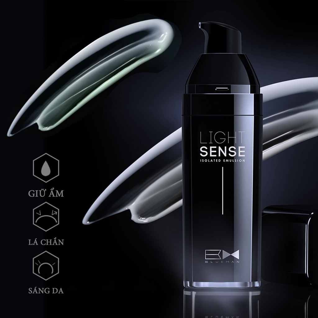 Kem Lót Trang Điểm Light Sense BLUEMAN Che Khuyết Điểm, Nâng Tone Da 30ml