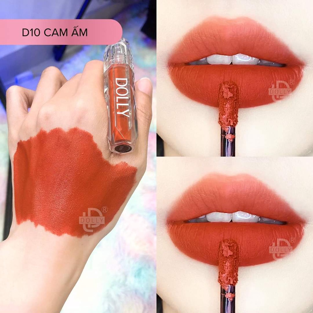 Son Kem Lì  DOLLY DIAMOND VELVET Không Chì Cao Cấp NEW 2022