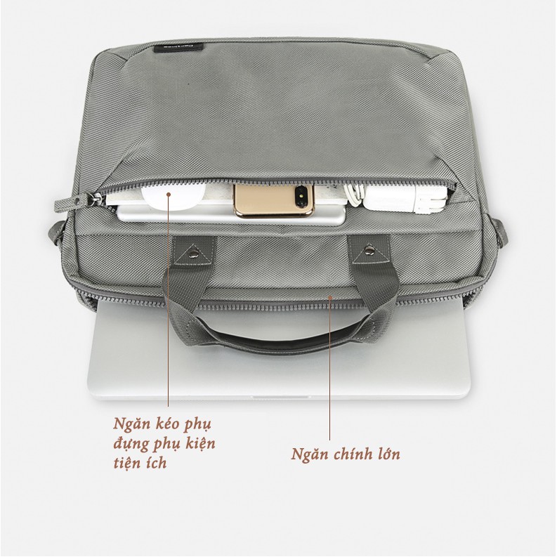 Túi xách laptop Cartinoe New Elite Series Grey