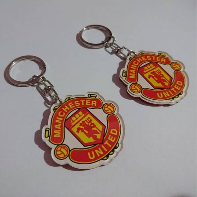 Móc Khóa Nhựa Acrylic Hình Logo Manchester United