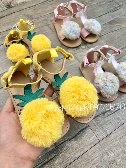 Sandal Quả Bông OLDNAVY xuất dư xịn cho Bé Gái