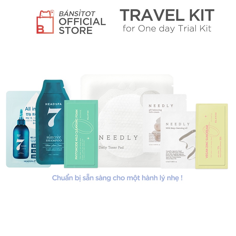 Set mỹ phẩm dạng gói đi du lịch