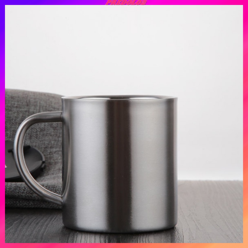 Cốc cách nhiệt inox hai lớp 220ml uống trà nước giải khát