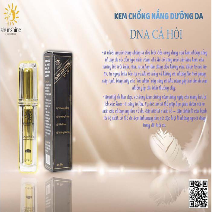 Shunshine Cosmetics kem chống nắng DNA cá hồi | BigBuy360 - bigbuy360.vn