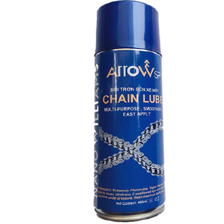 CHAI XỊT DƯỠNG SÊN ARROWsp CHAIN LUBE 400ML