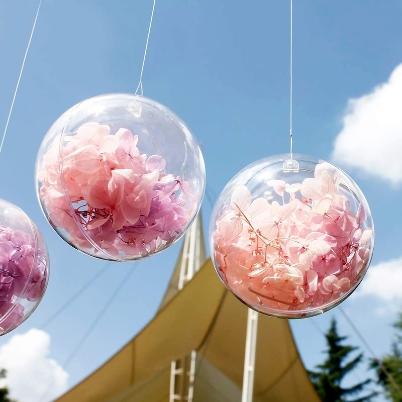 Hộp Nhựa Trong Suốt 5/6/8/10 Cm Đựng Kẹo/Kẹo/Socola Trang Trí Giáng Sinh