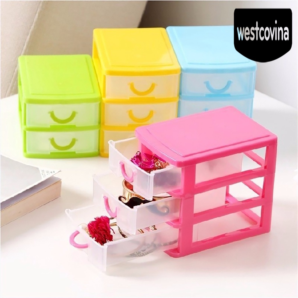 [Hot]☀ Hộp Đựng Mỹ Phẩm Trang Sức Nhiều Ngăn Kéo Chống Bụi Đa Năng
