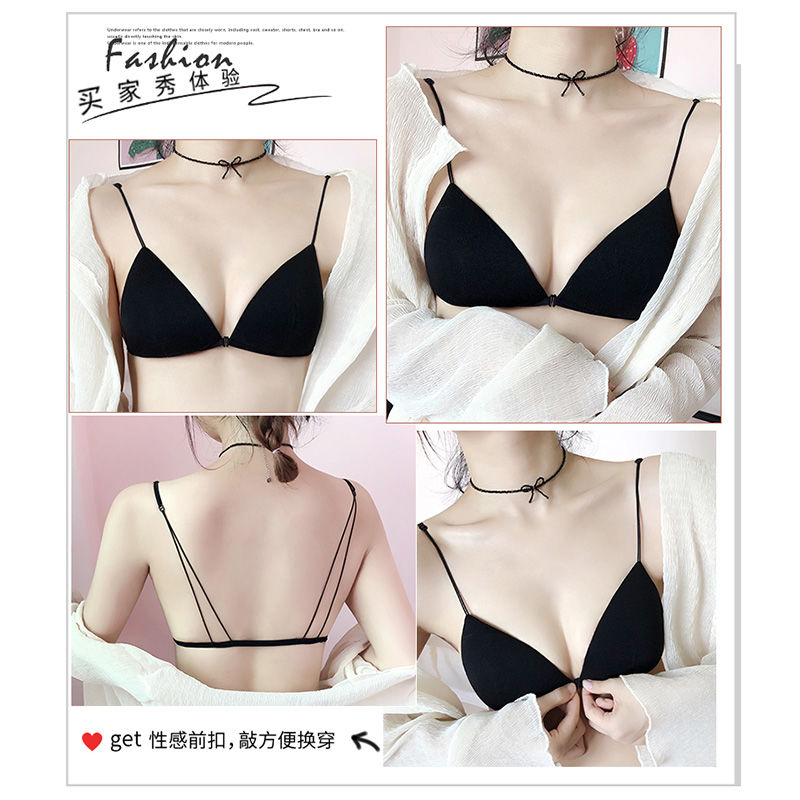 Áo lót nâng ngực cúp hình tam giác khóa trước phong cách quyến rũ dành cho nữ