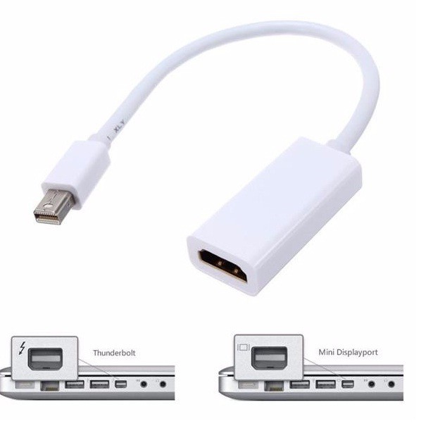 Dây chuyển đổi mini Display Port sang HDMI - Cáp chuyển tín hiệu Mini DisplayPort sang HDMI