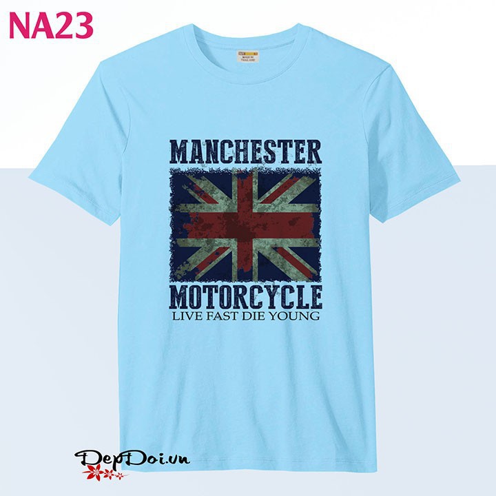 Áo thun nam thời trang Manchester Motorcycle NA23