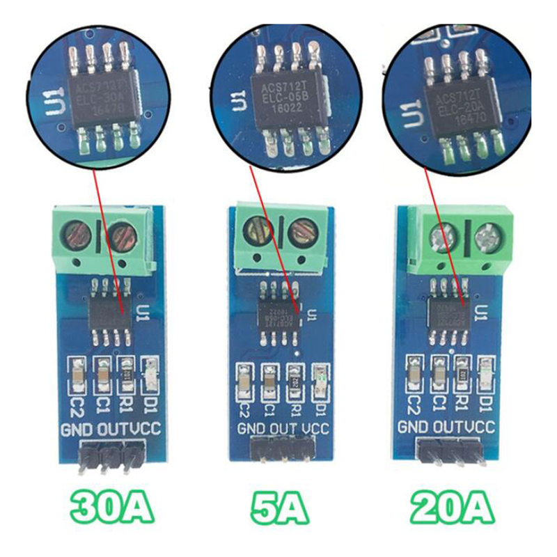 Mô Đun Cảm Biến Dòng Điện Acs712 5a 20a 30a Cho Arduino