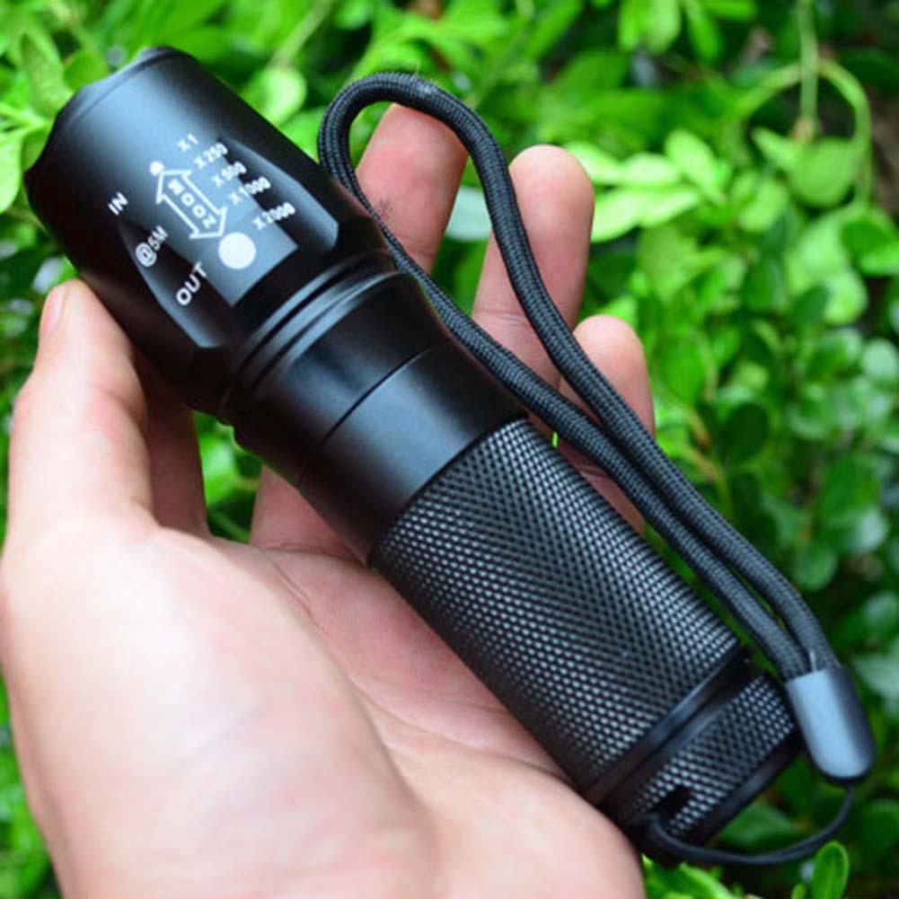 Super Bright T6 LED Flashlight 5 Modes Torch Light Rechargeable Outdoor