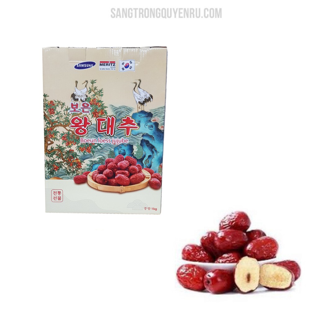 Táo Đỏ Khô Hàn Quốc Cao Cấp Công Chúa Boeun Loess Jujube 1kg