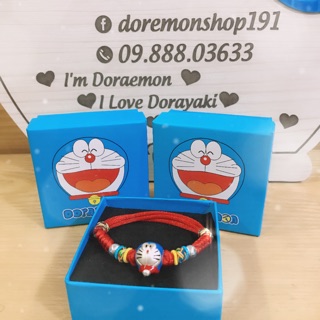 Vòng Tay Bạc Chỉ Đỏ Doremon Doraemon
