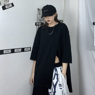 [ HOT ] ÁO THUN BASIC ĐEN XÁM XẺ VẠT ĐỘC LẠ - THỜI TRANG NAM NỮ - CHẤT LIỆU COTTON MÁT MẺ DỄ CHỊU - UNISEX