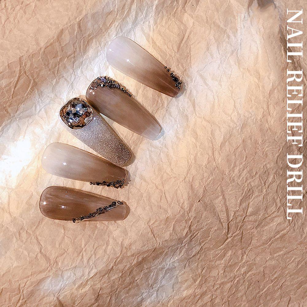 Miếng Dán Trang Trí Móng Tay Xinh Xắn|Phụ Kiện Làm Trang Sức Hình Vuông Bằng Thủy Tinh Nhiều Màu Sang Trọng|Hạt Charm Trang Trí Móng Tay