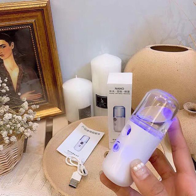 Máy Phun Sương Xông Hơi Mặt NaNo Mini Cầm Tay Hỗ Trợ Dưỡng Da Cấp Nước Tối Đa | BigBuy360 - bigbuy360.vn