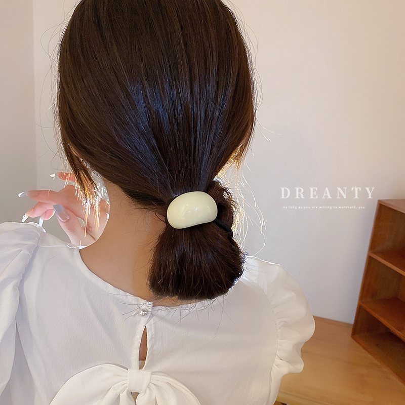 Dây Buộc Tóc Hình Chữ C Đơn Giản Dễ Phối Đồ Dành Cho Nữ