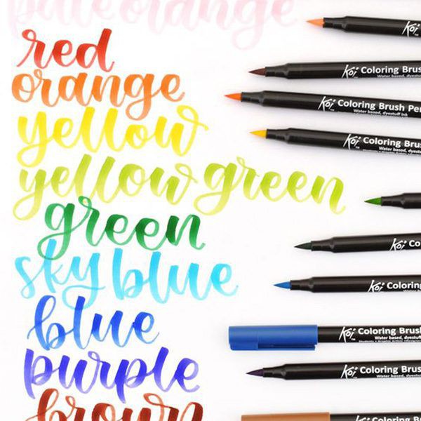 BÚT CỌ MÀU SAKURA KOI COLORING BRUSH PEN (TONE MÀU 2)