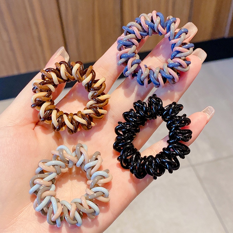 Dây Cột Tóc Co Giãn Phong Cách Hàn Quốc Đơn Giản Thời Trang Cho Nữ